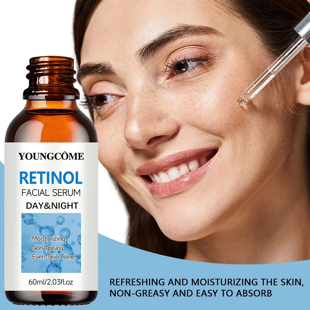 Retinol Facial Serum Moistunaing Skin Lifting Firm Fade Fine Lines Anti-aging Essence Whitening Brighten Nourish Skin Care
