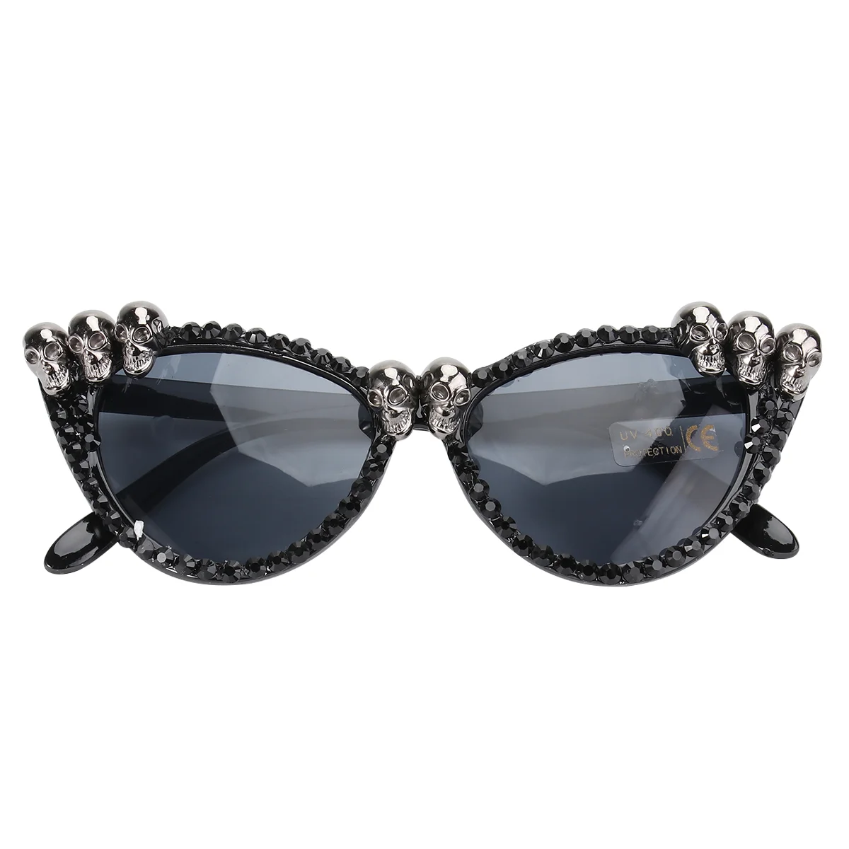 

Sun Glasses Halloween 18X5cm Decorative Festival Prop Skull Eyeglass Holiday Silver Dressing Up Eyeglasses