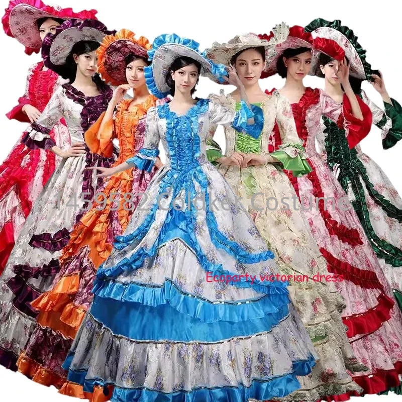 

Винтажный королевский придворный сценический костюм, средневековый Ренессанс, викторианское бальное платье, костюм со шляпой