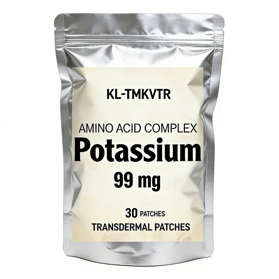30 Patches Potassium Transdermal Patches (Amino Acid) - Heart, Nerve & Muscle Function Support