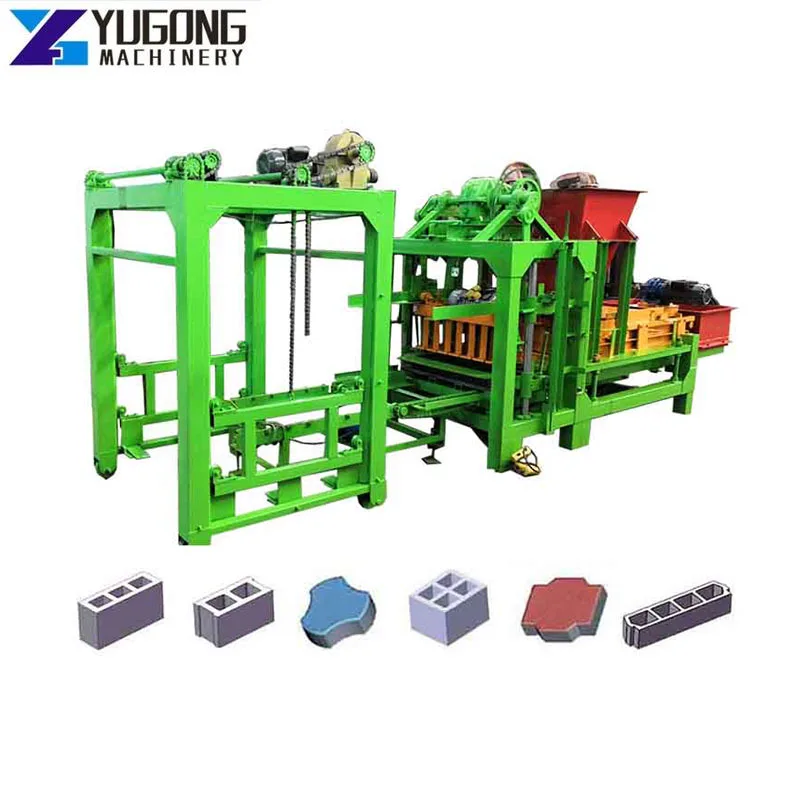 YUGONG Brick Making Machine Hot Sales Construction Machines QT4-15 Concrete Block Manufacturing Machine Price