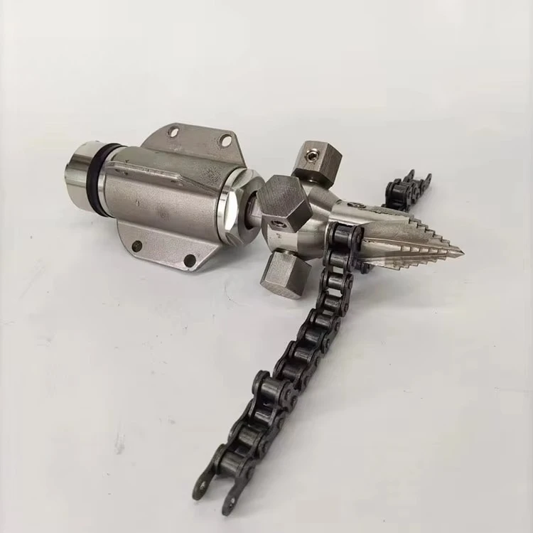 Sewer Jet Rotating Chain Root Cutter 4000psi High Pressure Chain Flail Scraper 3/8 for Drain Pipe Cleaning