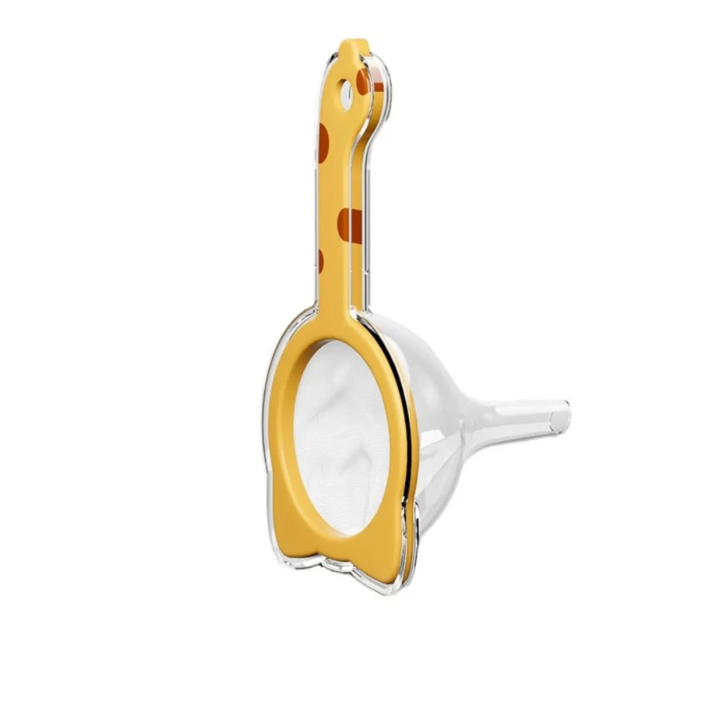 

2 in 1 Funnel Filter with Handle Double-layer 120 Mesh Kitchen Oil Funnel with Filter Anti-scalding Residue Separation