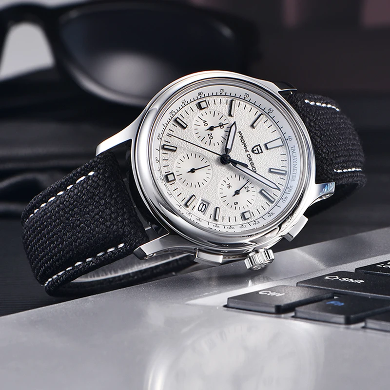 PAGANI DESIGN Top Brand Quartz Men Watch VK63 Sapphire Glass Stainless Steel Waterproof Chronograph 40mm Classic Watches for Men