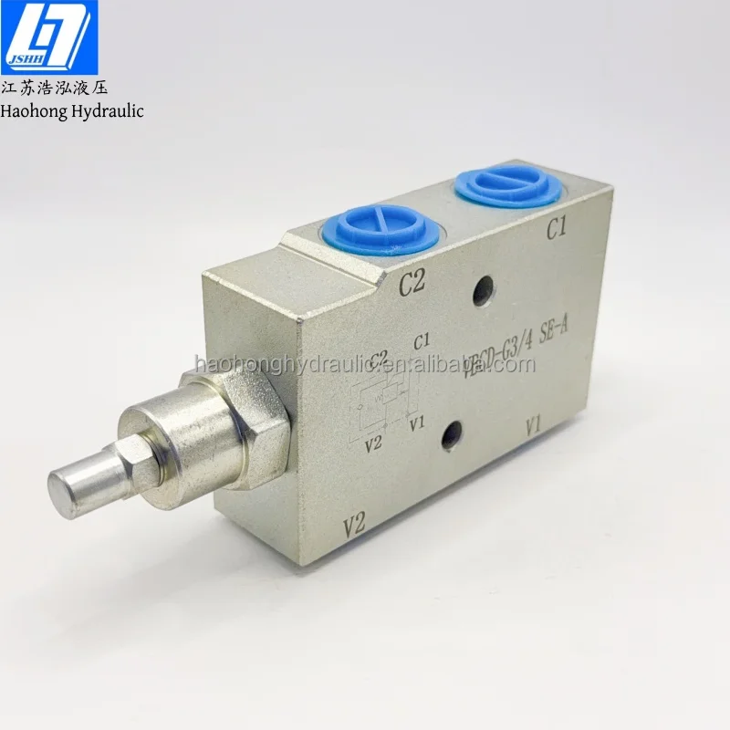 VBCD 3/4 SE a Single Overcenter Valve Zinc Plated Steel 35Mpa One-way 100 L/MIN view 2