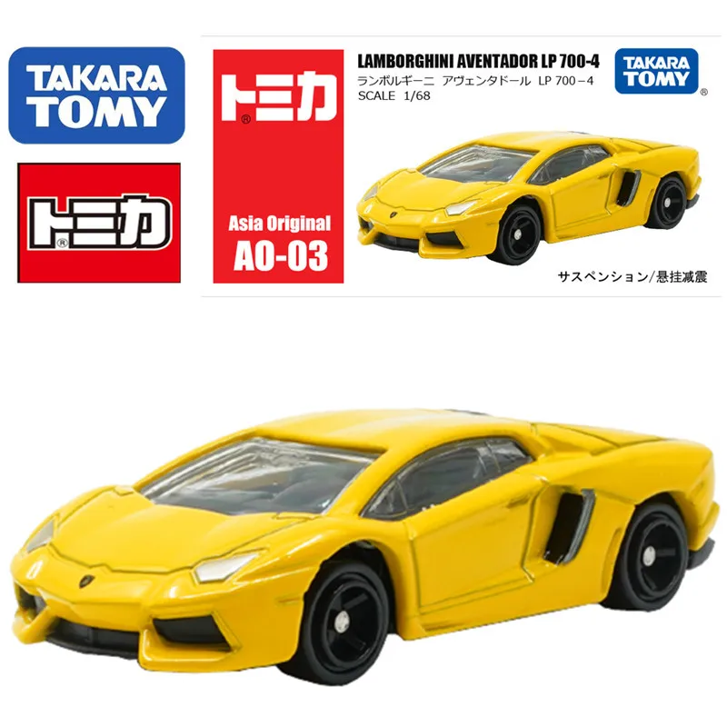 

TAKARA TOMY Tomica AO-03 Lamborghini AVENTADOR LP 700-4 Scale 1/68 Miniature Die-cast Alloy Car Model Children's Toy Gift