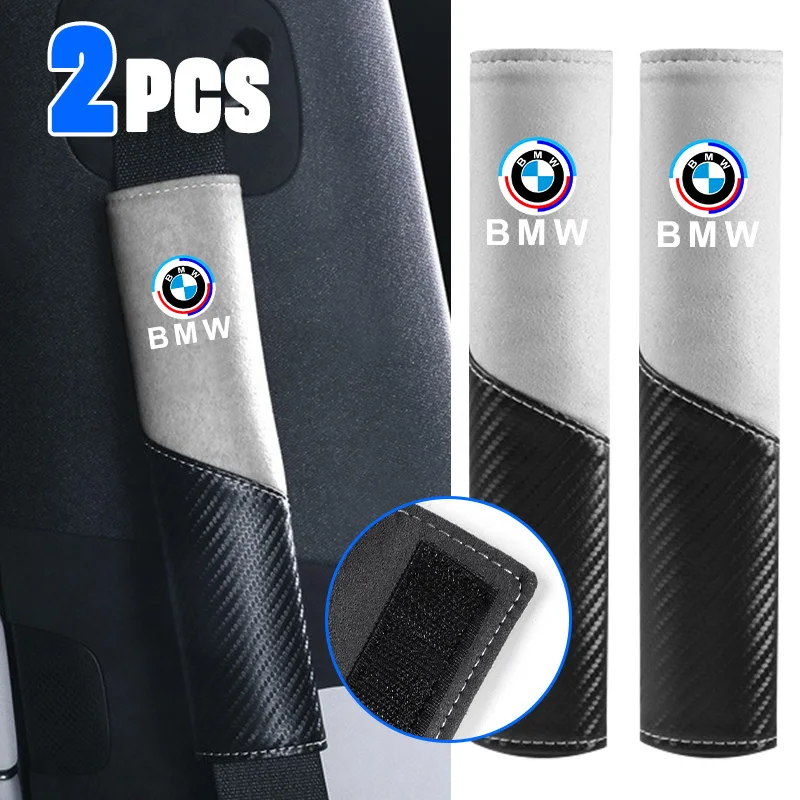 For BMW 50th F30 F10 E90 F20 E46 E60 E70 E39 E36 E87 X3 E92 E91 X7 2Pcs Car Seat Belt Shoulder Pad Interior Protection Accessory - view 4