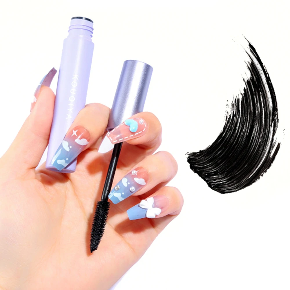 Black Mascara 4d Silk Fiber Mascara Waterproof Extra Volume Smudge-proof Curling Lengthening Eyelash Extension Eye Makeup Tools