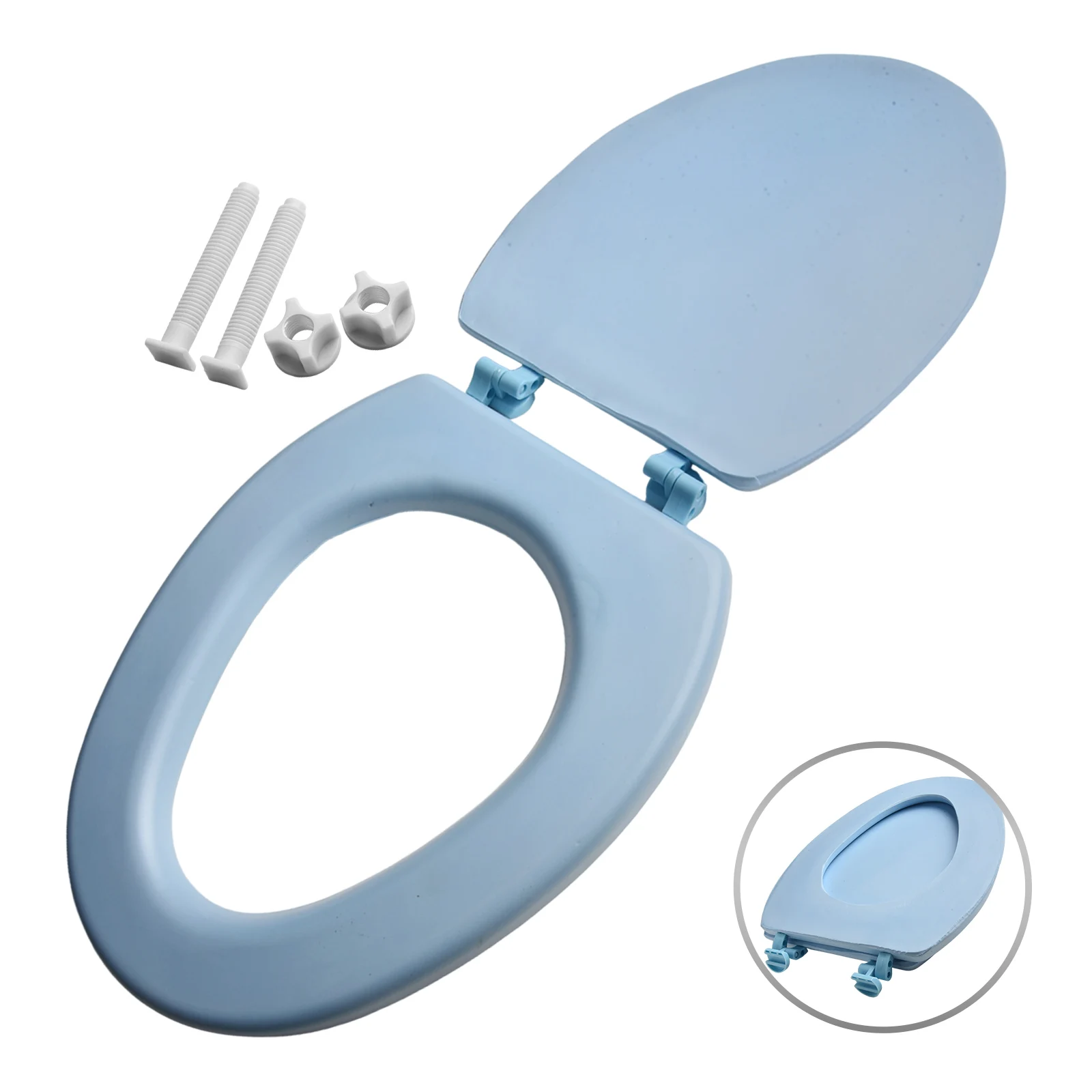 Waterproof Toilet Seat Toilet Seat Cover Toilet Maintenance EVA Material Easy To Clean Fits Standard Toilet Seats