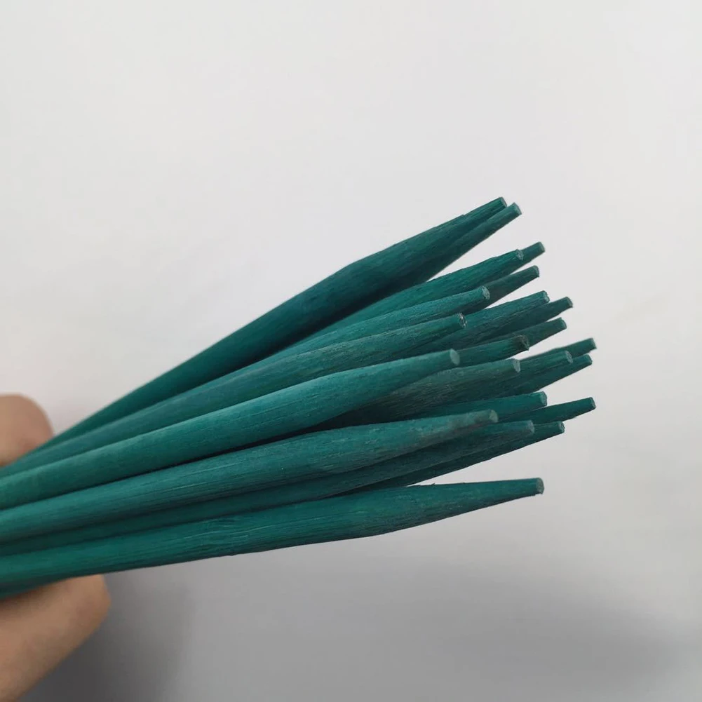 10pcs 38cm Bamboo Plant Stake Dyed Bamboo Skewers Flower Arranging Sticks Plant Growth Support Rod For Flower Arrangement