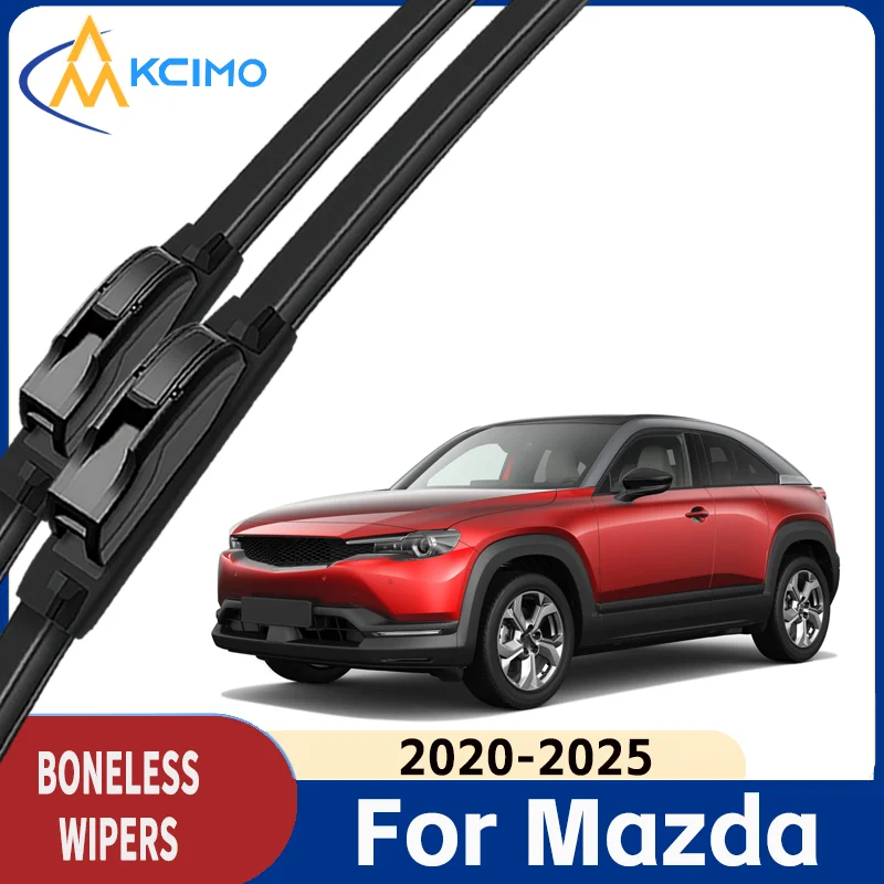 

Kcimo Premium Multifunctional Rubber Wiper Blades for Mazda MX-30 DR 2020-2025 Water Repellent Coating Self-Cleaning Quiet