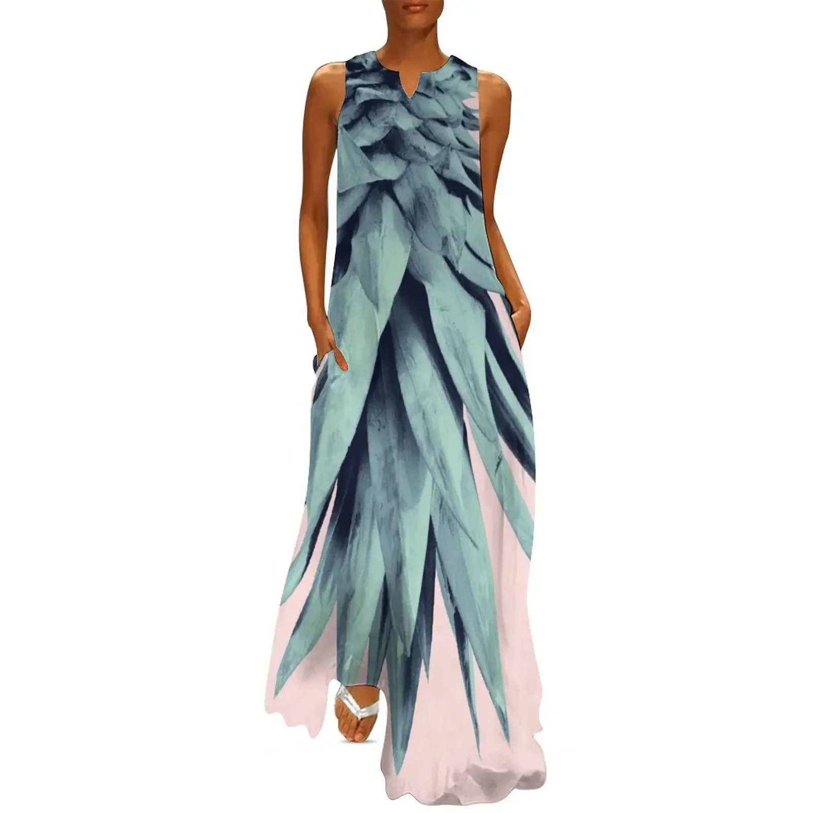 

Pineapple Upside Down #2 #tropical #fruit #decor #art Long Dress Long dress woman purple dress Clothing