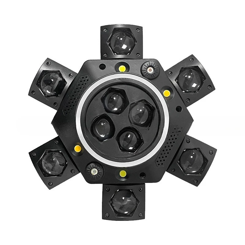

Ballroom Private Room KTV Atmosphere Stage Light Dancing Party Effect Light Cross-border Six-armed Bee Eye