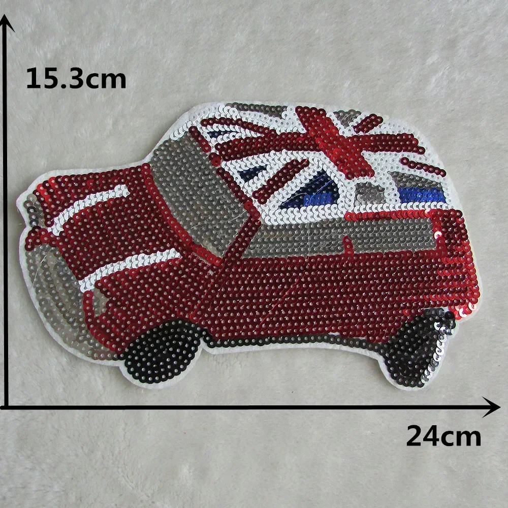 Single sale 1 pcs Automobile Aircraft  embroidered DIY patches hot melt adhesive ironing decorative clothing patches