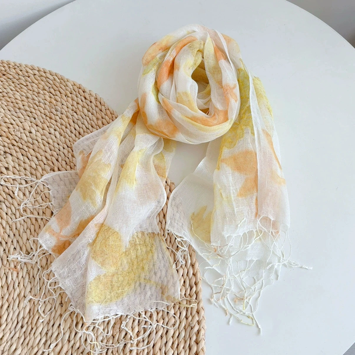 Thin Pure Linen Han… - image