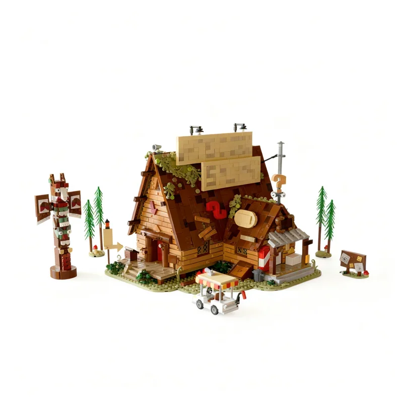 

3874PCS MOC Creative Mystery Shack Model DIY Ideas Christmas Display Assembly Building Blocks Gift Birthday Custom Home Decor