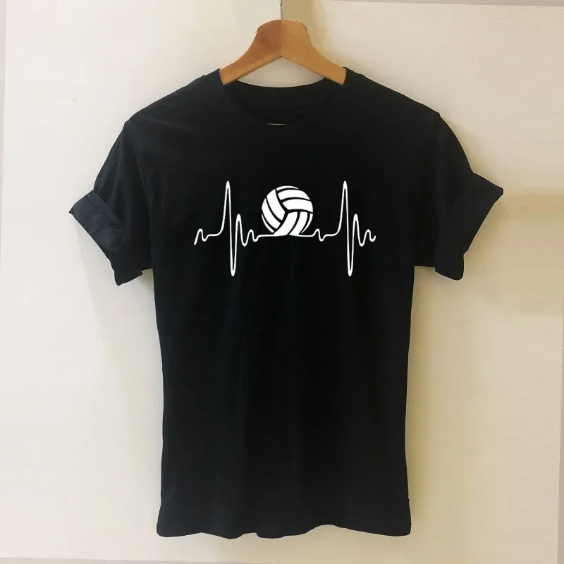 

2025 new model Hebeat Volleyballs Harajuku T Shirt Funny T-shirt Women Clothing Casual Short Sleeve Tops Tees
