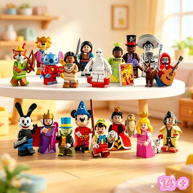 Nouveauté 2026 : 71038 Disney, 18 minifigurines, série 100, briques pour adultes et enfants, cadeaux d'anniversaire, jouets DIY