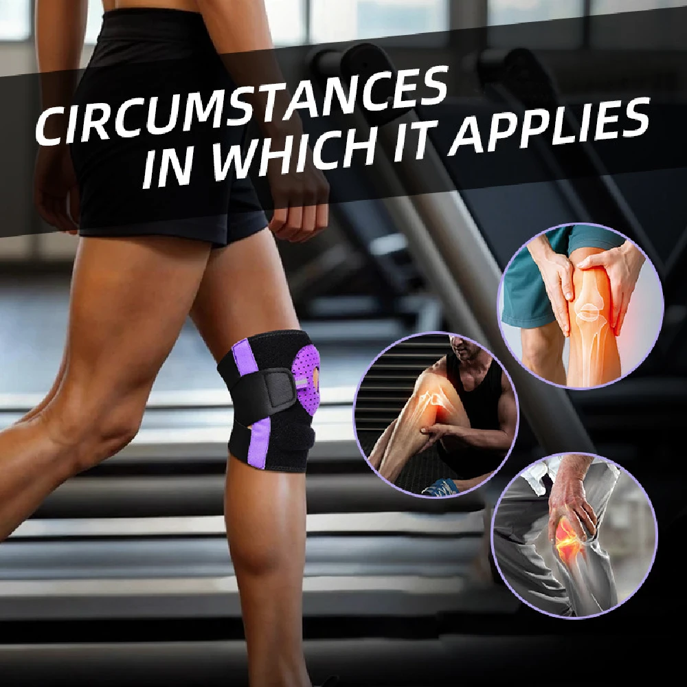 1PCS Knee Brace for Meniscus Tear - ACL & Patella Support Knee Brace for Men, Women - Adjustable Compression for Arthritis Pain