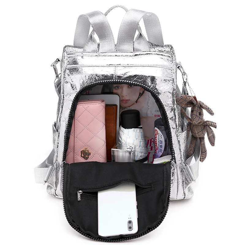 Trendy high-capacity backpack personalized women\'s bag security and anti-theft backpack travel bag New product in 2024 bags