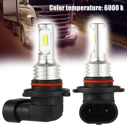 2Pcs Car HB3 LED Bulbs 9005 Headlight Kit Fog Bulb Lamp Light 6000K Xenon White Automotive Fog Lights Turbo Mini Lamp Headlights