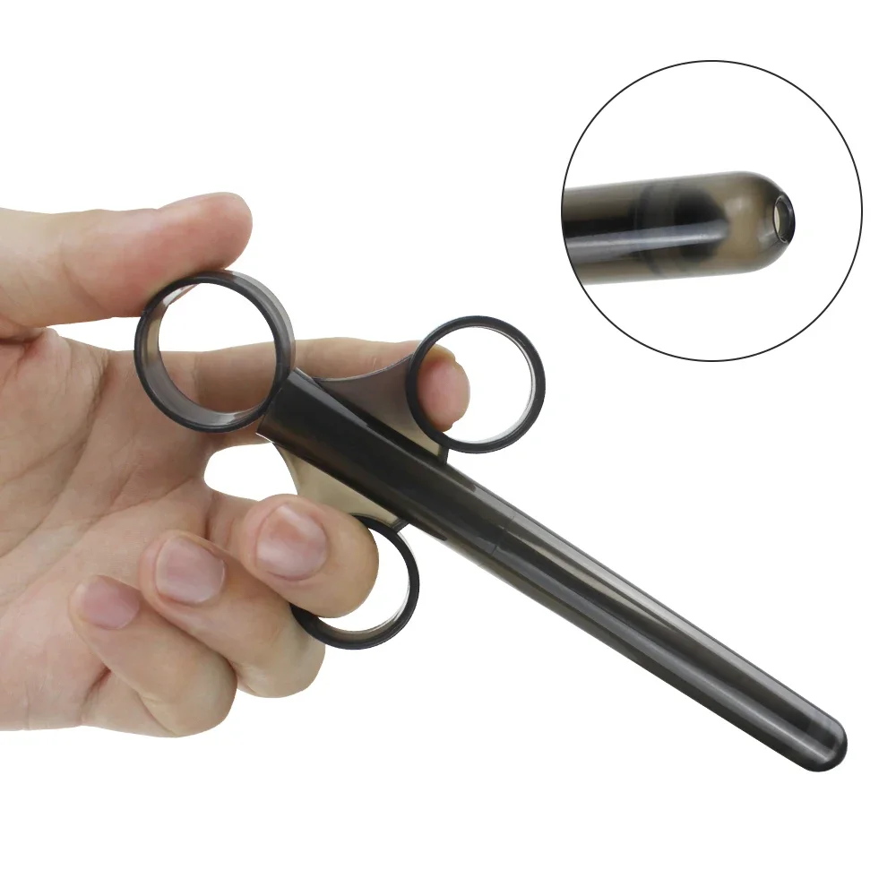 남성 여성 주입 윤활제 오일 발사기 항문 청소 도구 관장기 윤활제 인젝터 10ML 항문 플러그 성인 에로틱 섹스 토이