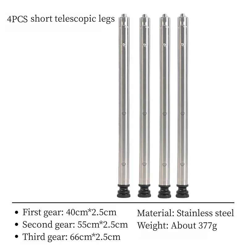 

Camping IGT Table Legs Combination Picnic Table Legs Three-Gear Telescopic Table Legs Outdoor Stainless Steel IGT Table Legs New