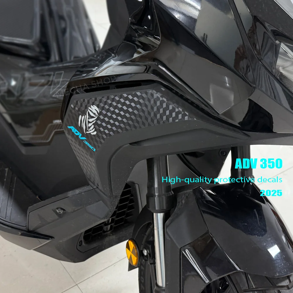 

For ADV350 ADV 350 Sticker Motorcycle Suitcase Fairing Stickers Protective Grid Texture Reflective Kit