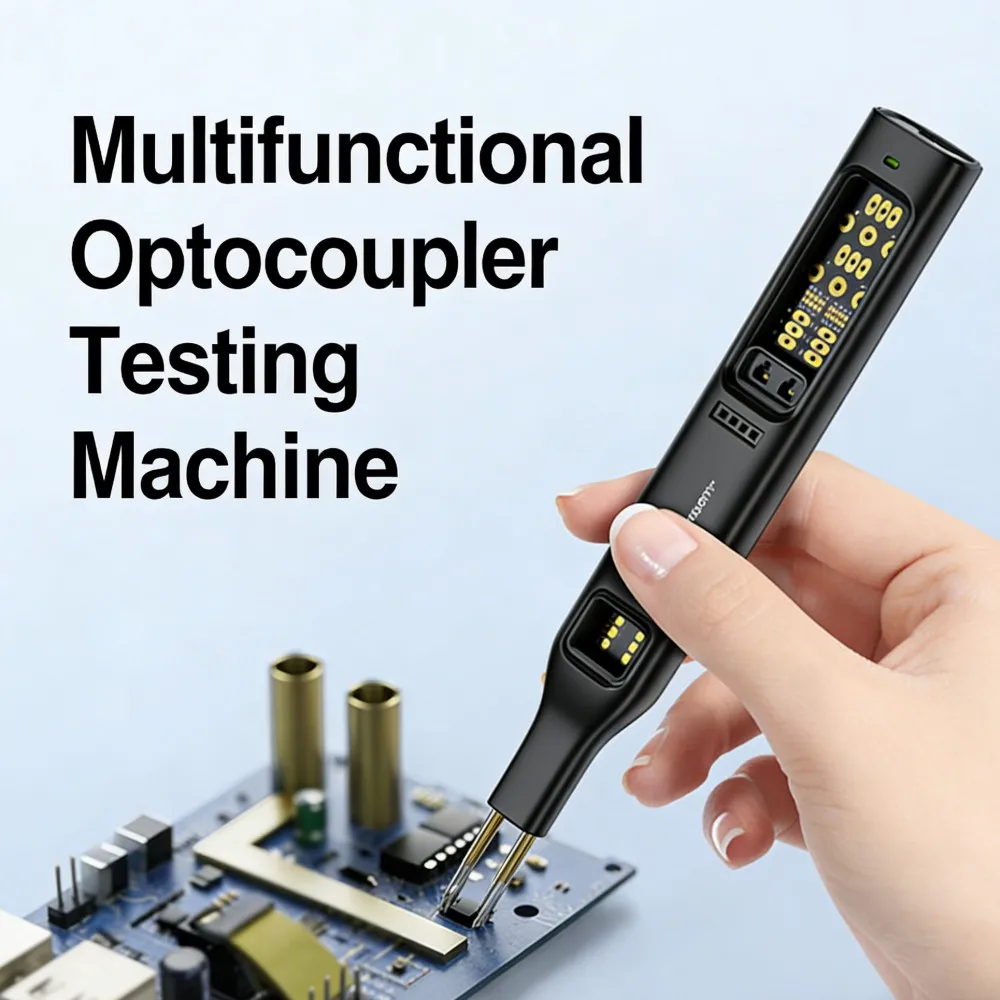Probador optoacoplador multifuncional, probador de circuito integrado portátil, medidor de transistores IC, Detector de Chips de circuito triodo de diodo