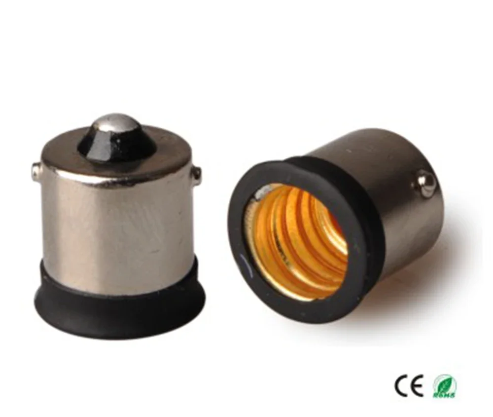

6pcs 1156 BA15S To E12 Lamp Holder Adapter Converter, BA15S Car Light Base To Chandelier Mini Screw Light Socket Converter