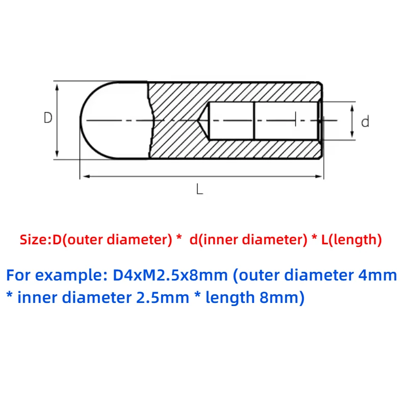 304 Stainless Steel M2M2.5M3M4M5M6M8 Internal Thread Cylindrical Pin Internal Tooth Positioning Cylinder Location Dowel GB120