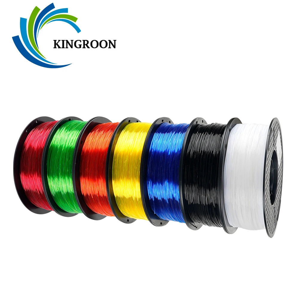 KINGROON 3D Printer Flexible TPU Filament 1KG 1.75mm High Quality Toughness 3D Printing Material Eco-friendly Plastic Consumable