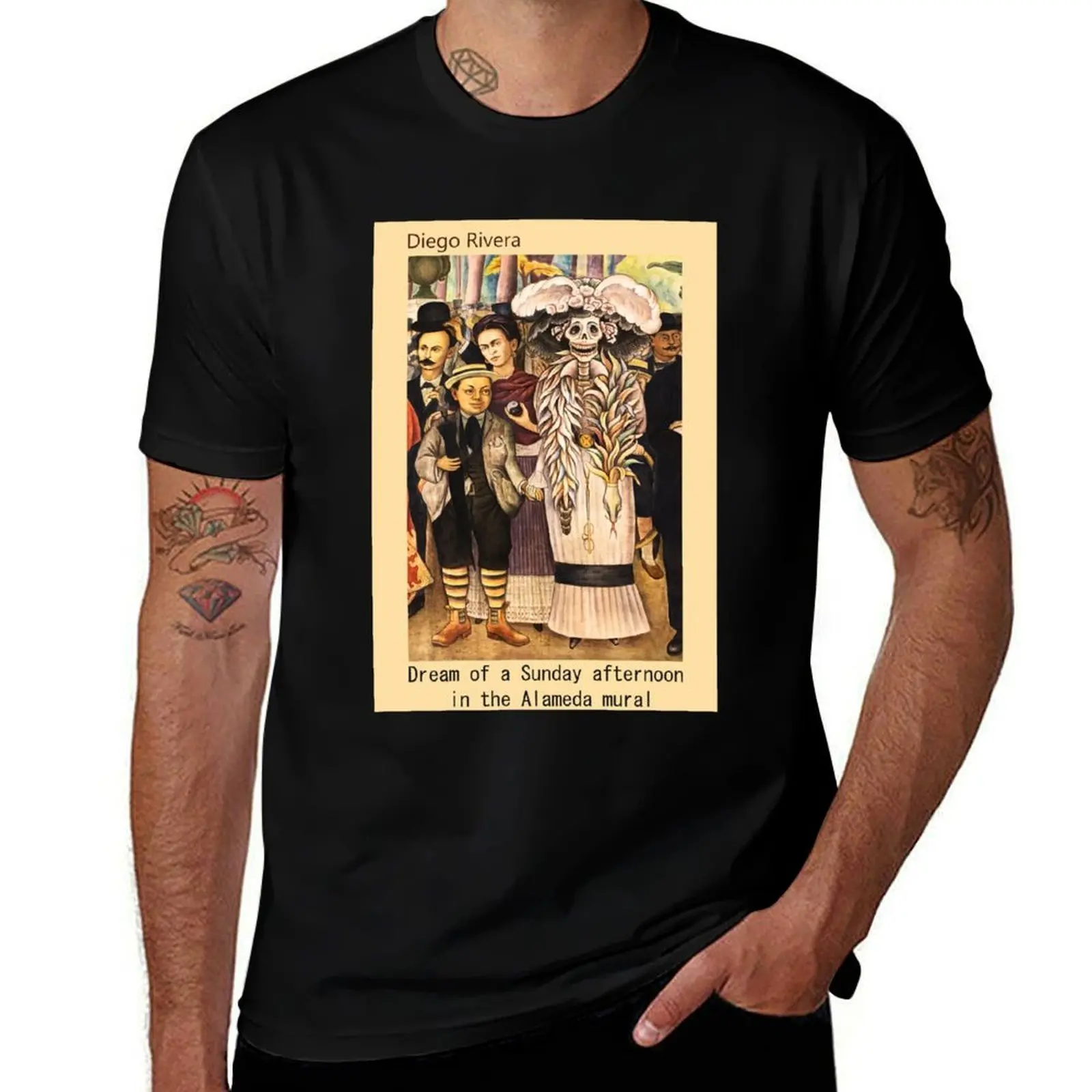 Dream Of A sunday Afternoon In The a lameda Mural - Digo Rivera 1957, Mexico, Mexique T-Shirt