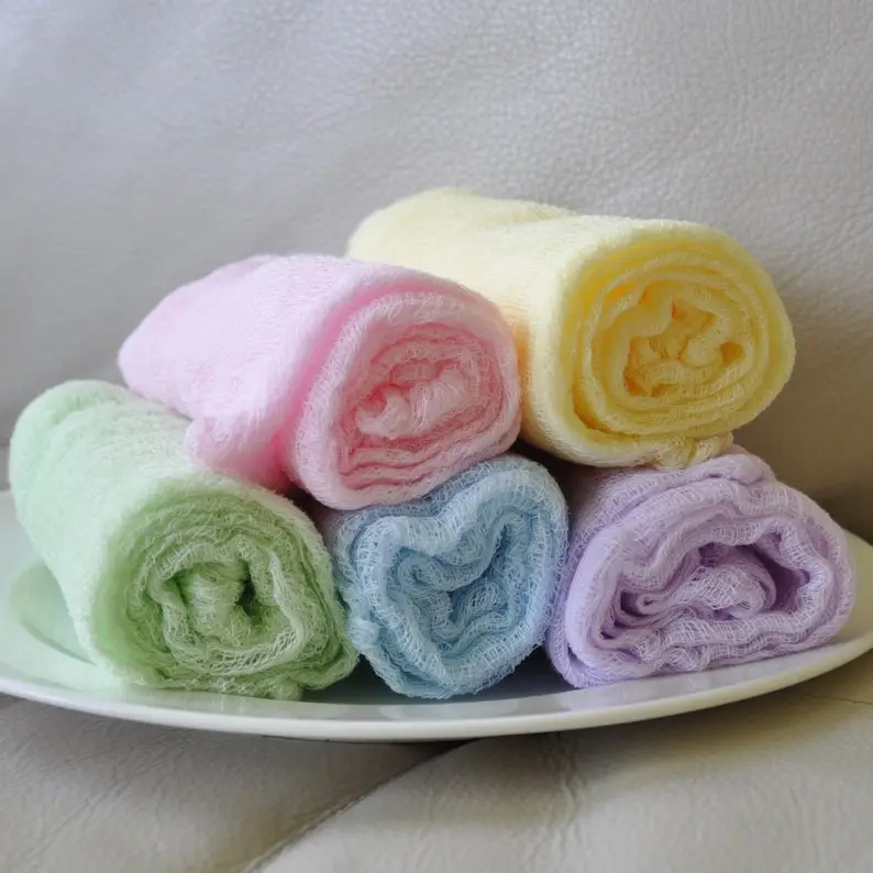 

Newborn Photography Swaddle Wrap - Candy Color Knit Baby Wrap for Boys & Girls - Studio Photo Prop in Pastel Shades (0-3 Months