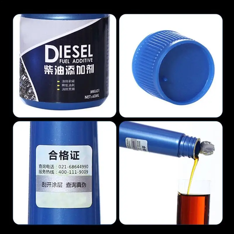 Aditivo do motor diesel, remova o depósito do carbono do motor, salvar diesel, aumentar o poder, tesouro do combustível do carro, 60ml, 1 PC, 3 PCes, 5 PCes