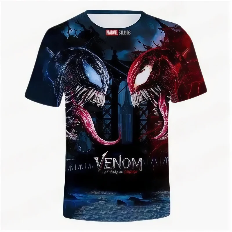 تي شيرت Summer Venom ثلاثي الأبعاد مطبوع للرجال بأكمام قصيرة للرياضة والترفيه واللياقة البدنية وركوب الدراجات والجري البطيء في الهواء الطلق وتجفيف السرعة