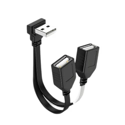 10cm 20cm USB 2.0 A 1 male to 2 Dual USB Female Data Hub Power Adapter Y Splitter USB Charging Power Cable Cord Extension Cable
