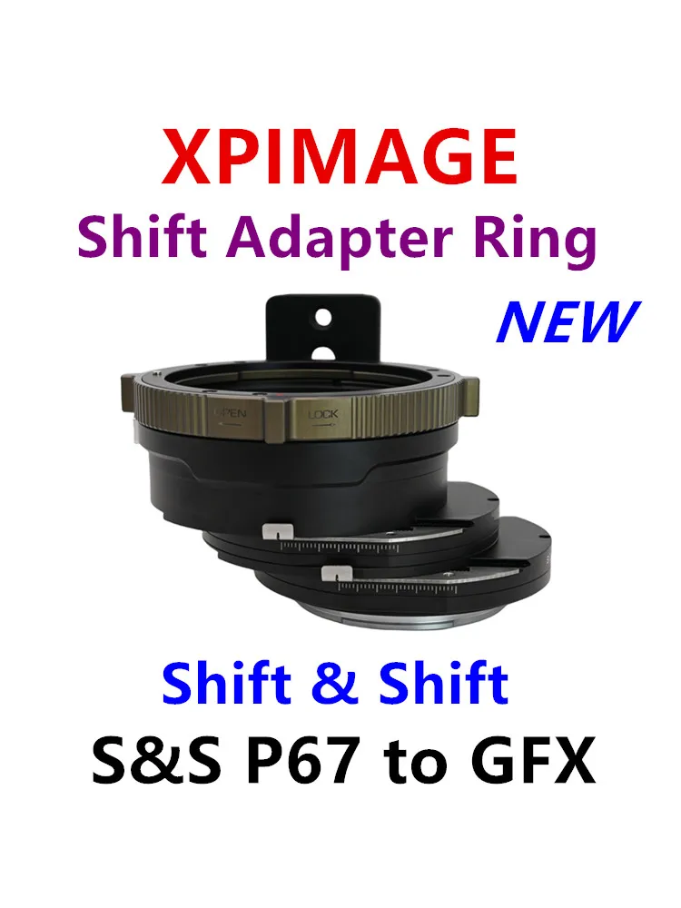 

Переходное кольцо XPIMAGE Shift и Shift для камеры Fujifilm GFX к объективу PANTAX67 для S & S P67-GFX 100S 50S2 50S 50R 100 mark II