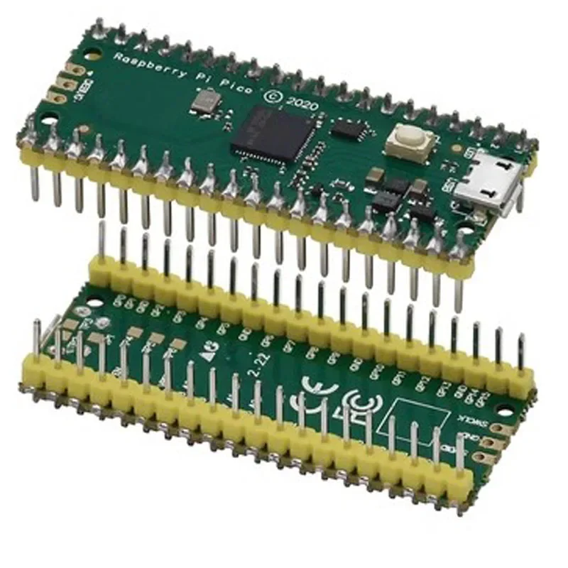 Placa oficial Raspberry Pi Pico RP2040, microordenadores de baja potencia ARM de doble núcleo 264KB, procesador de Cortex-M0 de alto rendimiento