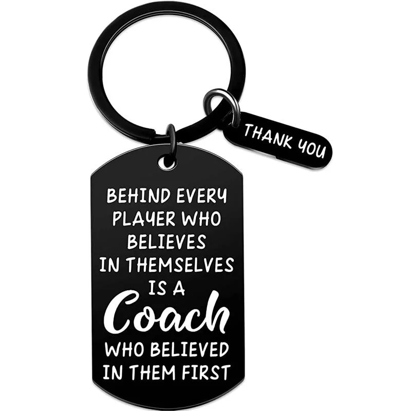 Coach Appreciation Gift Thank You Keychain Gift for Hockey Baseball Soccer Football Volleyball Team Fitness Instructor