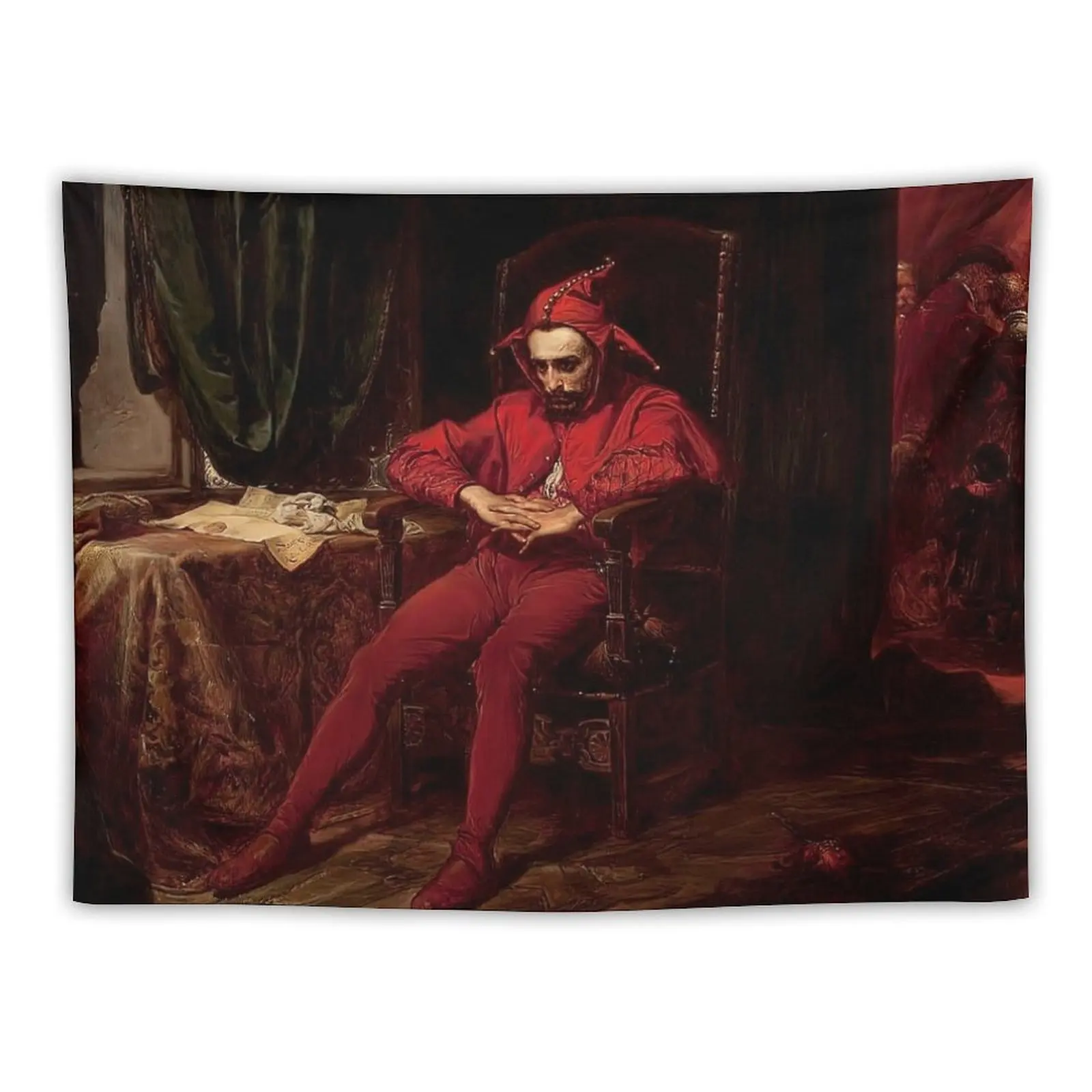 Sad Clown (Stańczyk) by Jan Matejko Tapestry Things To The Room Cute Decor Tapestry