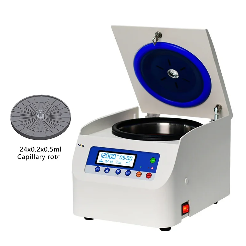 Lab Centrifuge Machine Microhematocrit Centrifuge High Speed Micro 24 Capillary