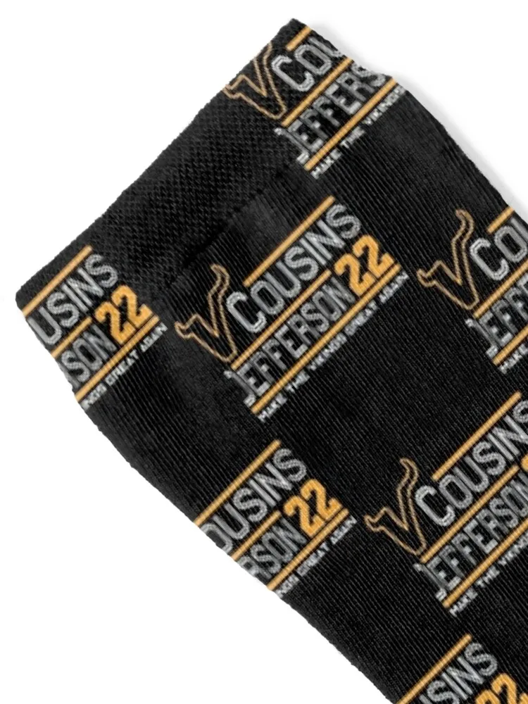 Kirk Cousins Justin Jefferson 2022 Socks sheer golf designer Socks Girl Men's