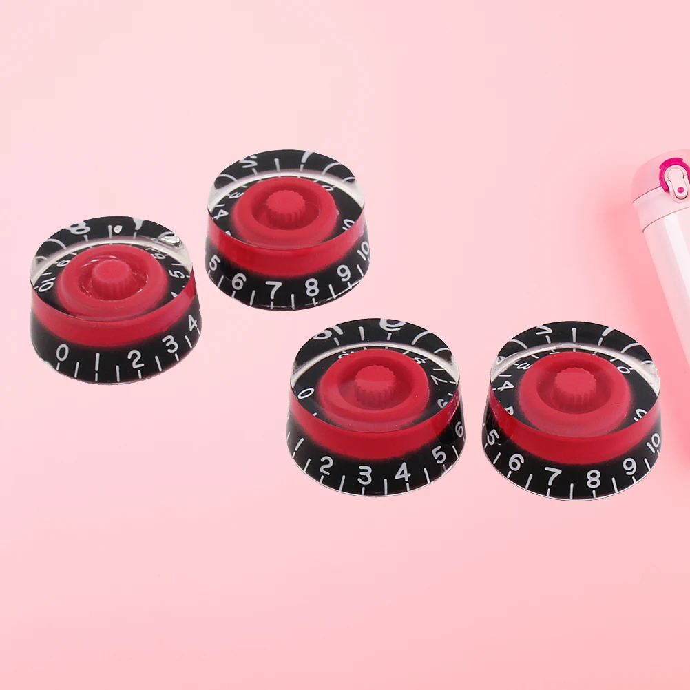 

4pcs Guitar Bass Amp Replacement Plastic Knobs Control Amplifier Effect Pedal Tools for Guitar Maintenance