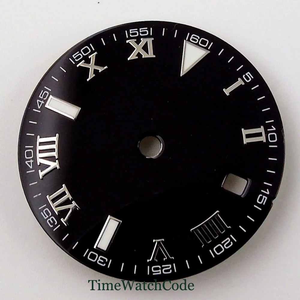 29mm Luminous Watch Dial Roman Number Watch Face Hands For NH35A ETA 2824 PT5000 ST2130 Miyota 8215 821A DG2813 3804 ST1612 Date