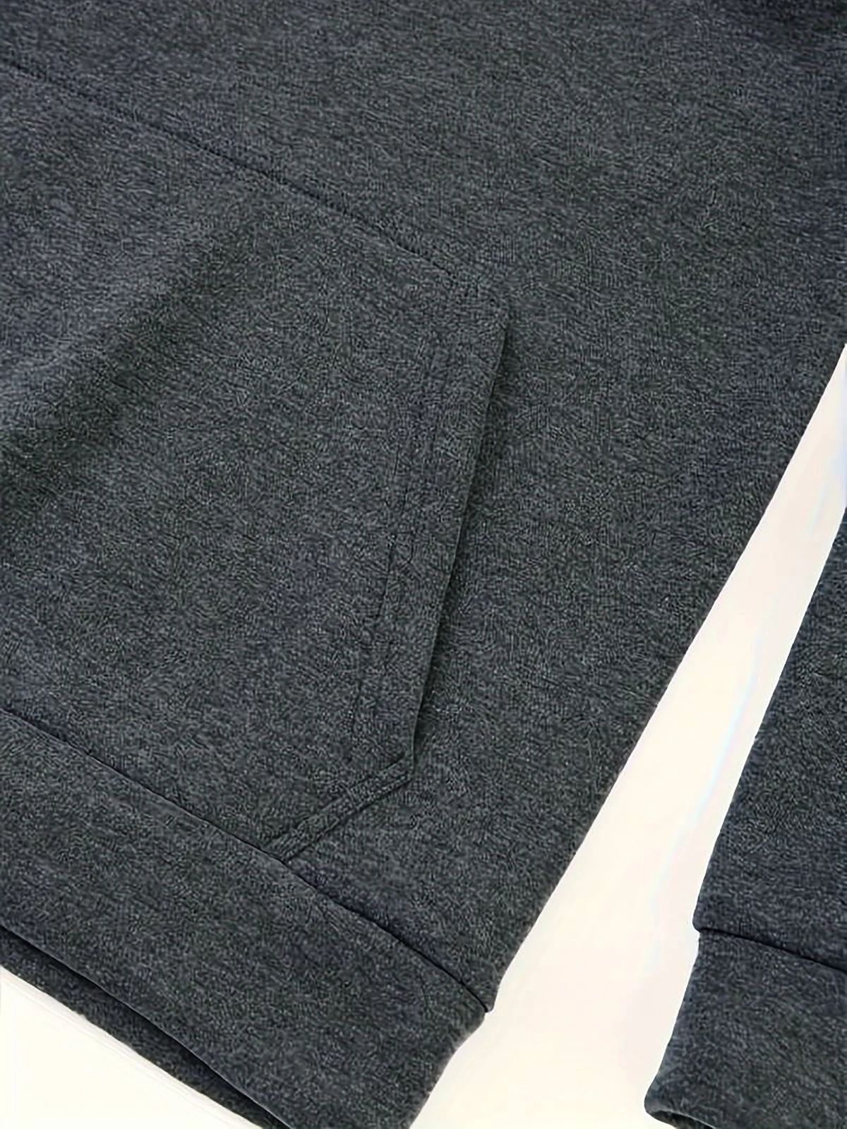 Men Black Half Zip Long Sleeve Pullover Front Pocket Fake 2 Pieces Casual Autumn Winter Loose Sweatshirt Streetwear Tops Hoodies