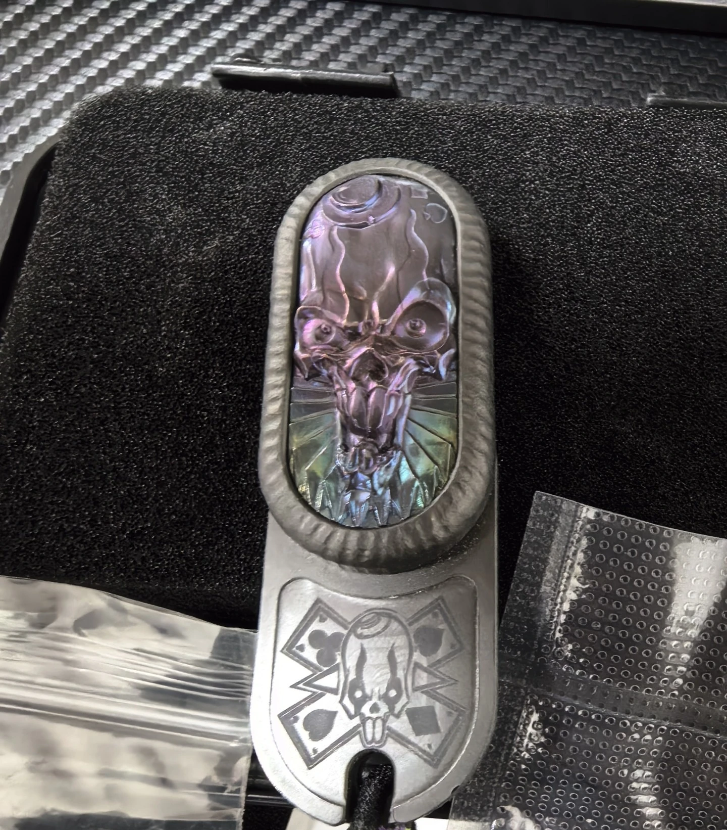 TK EDC 4.5 Mini Zirconium Hammer Carving Clown EDC, decompression toy