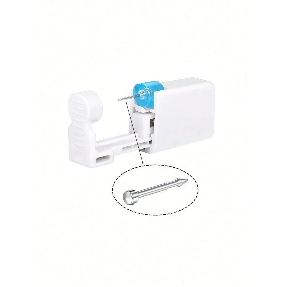 1er-Pack Nasenpiercing-Set, sterile Einweg-Piercing-Einheit für selbstnaseisende Pistole, Nasenstecker-Werkzeug, Nasenpiercing-Set – Detail 3