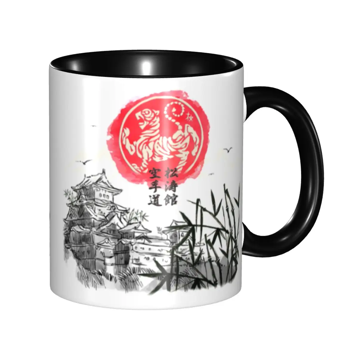 

Customized Shotokan Karate Okinawa Scene Coffee Mug DIY Martial Arts Ceramic Tea Milk Cup