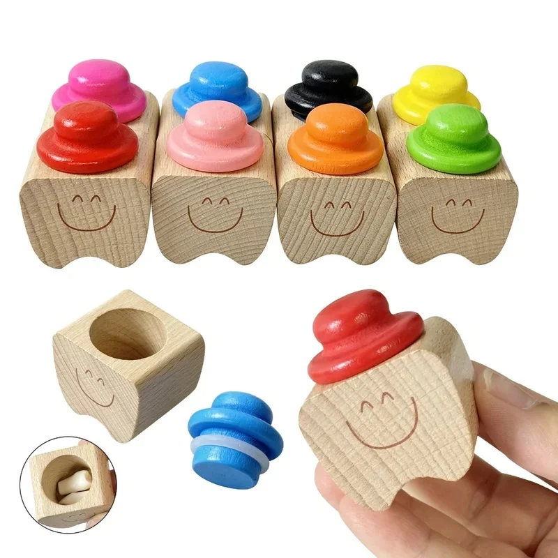 1/2pcs Baby Wood Tooth Box Organizer Milk Tooth Keepsake Box Teeth Storage Collect For Boys Girls Child Memory Souvenir Gifts
